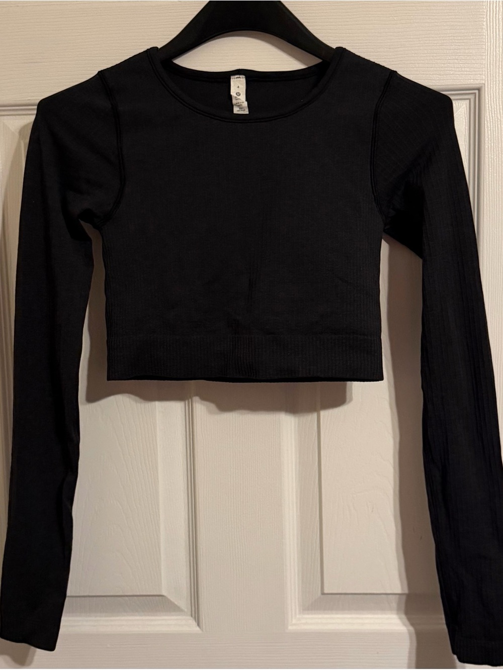 Lulu Lemon Compression Cropped Ribbed Top